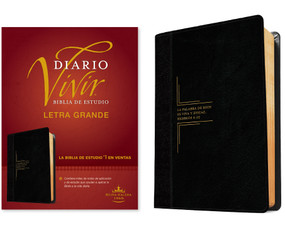 Biblia de estudio del diario vivir RVR60, letra grande (SentiPiel, Negro/Ónice, Letra Roja) (Spanish Edition) by Tyndale, 9781496436689