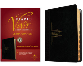 Biblia de estudio del diario vivir RVR60, letra grande (SentiPiel, Negro/Ónice, Índice, Letra Roja) (Spanish Edition) by Tyndale, 9781496436696