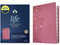 KJV Life Application Study Bible, Third Edition, Large Print (LeatherLike, Peony Pink, Indexed, Red Letter) by Tyndale, 9781496477453
