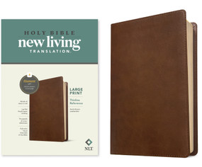 NLT Large Print Thinline Reference Bible, Filament Enabled (LeatherLike, Rustic Brown, Red Letter) by New Living Translation, Tyndale, 9781496444882