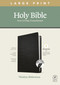 NLT Large Print Thinline Reference Bible, Filament Enabled (LeatherLike, Cross Grip Black, Indexed, Red Letter) by New Living Translation, Tyndale, 9781496445346