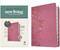 NLT Personal Size Giant Print Bible, Filament Enabled (LeatherLike, Peony Pink, Indexed, Red Letter) by New Living Translation, Tyndale, 9781496445261