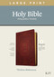 KJV Large Print Thinline Reference Bible, Filament Enabled (LeatherLike, Ornate Burgundy, Red Letter) by Tyndale, 9781496447173