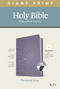 KJV Personal Size Giant Print Bible, Filament Enabled (LeatherLike, Peony Lavender, Indexed, Red Letter) by Tyndale, 9781496447715