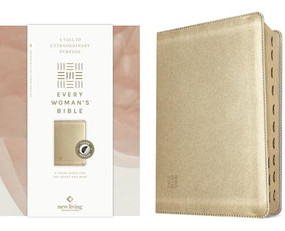 NLT Every Woman's Bible, Filament Enabled (LeatherLike, Soft Gold, Indexed, Red Letter) by New Living Translation, Tyndale, Naomi Cramer Overton, 9781496453020