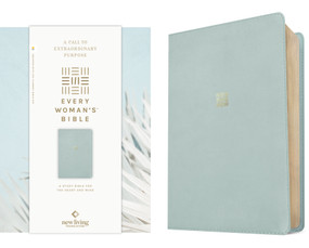 NLT Every Woman's Bible, Filament Enabled (LeatherLike, Sky Blue, Red Letter) by New Living Translation, Tyndale, Naomi Cramer Overton, 9781496484383