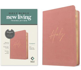 NLT Compact Bible, Filament Enabled (LeatherLike, Holy Dusty Pink, Red Letter) by New Living Translation, Tyndale, 9781496486707