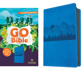 NLT GO Bible for Kids  (LeatherLike, Blue Mountains) (A Life-Changing Bible for Kids) by New Living Translation, Tyndale, 9798400501609