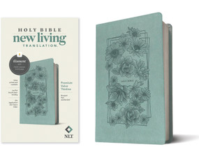 NLT Premium Value Thinline Bible, Filament Enabled (LeatherLike, Bouquet Teal) by New Living Translation, Tyndale, 9781496458070