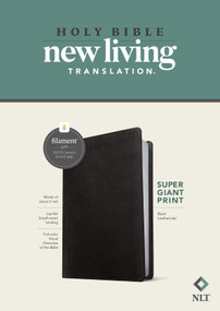 NLT Super Giant Print Bible, Filament Enabled (LeatherLike, Black, Red Letter) by New Living Translation, Tyndale, 9781496458148