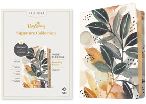 NLT Wide Margin Bible, DaySpring Signature Collection, Filament Enabled (LeatherLike, Autumn Leaves, Red Letter) by , 9781496461674