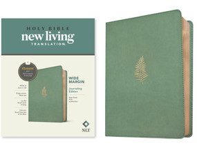 NLT Wide Margin Bible, Filament Enabled (LeatherLike, Sage Green Palm, Red Letter) by New Living Translation, Tyndale, 9798400506918