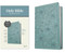 KJV Thinline Reference Bible, Filament Enabled (LeatherLike, Floral Leaf Teal, Red Letter) by Tyndale, 9781496460516