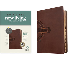 NLT Compact Giant Print Bible, Filament Enabled (LeatherLike, Mahogany Celtic Cross, Indexed, Red Letter) by New Living Translation, Tyndale, 9781496460592