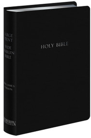 KJV Large Print Wide Margin Bible (Bonded Leather, Black, Red Letter) by Hendrickson Publishers, 9781619700871