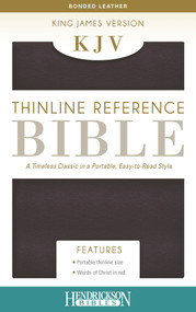 KJV Thinline Reference Bible (Bonded Leather, Burgundy, Red Letter) by Hendrickson Publishers, 9781619707221