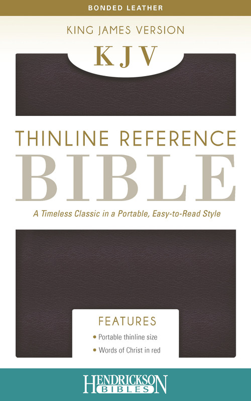 KJV Thinline Reference Bible (Bonded Leather, Burgundy, Red Letter) by Hendrickson Publishers, 9781619707221