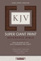 KJV Super Giant Print Reference Bible (Flexisoft, Brown, Indexed, Red Letter) by Hendrickson Publishers, 9781683070238