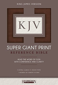 KJV Super Giant Print Reference Bible (Flexisoft, Brown, Red Letter) by Hendrickson Publishers, 9781619709713