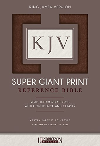 KJV Super Giant Print Reference Bible (Flexisoft, Brown, Red Letter) by Hendrickson Publishers, 9781619709713