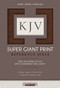 KJV Super Giant Print Reference Bible (Flexisoft, Brown, Red Letter) by Hendrickson Publishers, 9781619709713