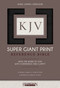 KJV Super Giant Print Reference Bible (Imitation Leather, Black, Red Letter) by Hendrickson Publishers, 9781619709690