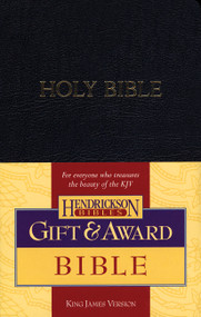 KJV Gift & Award Bible (Imitation Leather, Black, Red Letter) by Hendrickson Publishers, 9781598560206