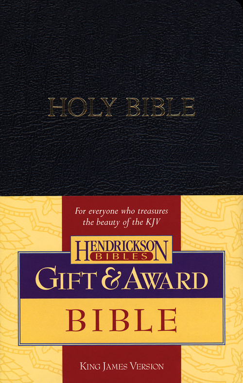 KJV Gift & Award Bible (Imitation Leather, Black, Red Letter) by Hendrickson Publishers, 9781598560206