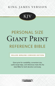 KJV Personal Size Giant Print Reference Bible (Genuine Leather, Black, Red Letter) by Hendrickson Publishers, 9781683071877