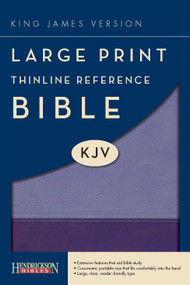 KJV Large Print Thinline Reference Bible (Flexisoft, Purple Royalty/Lavender, Red Letter) by Hendrickson Publishers, 9781598566277