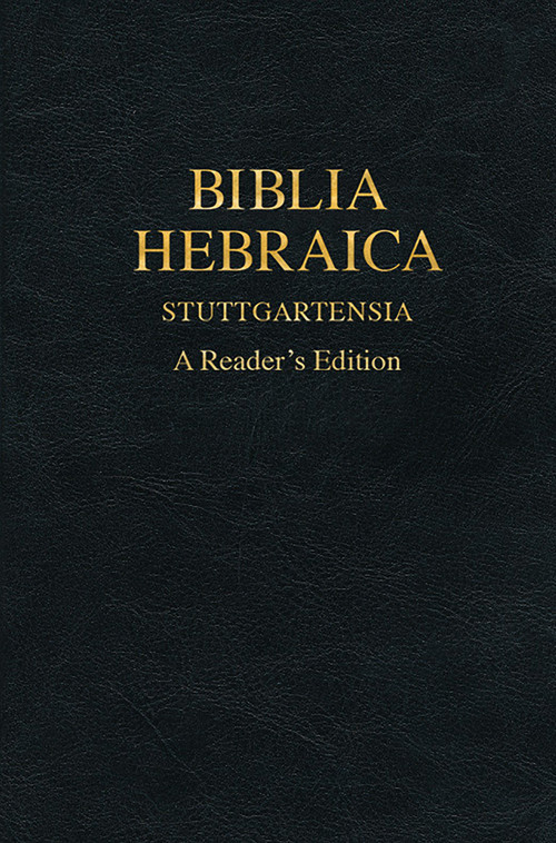 Biblia Hebraica Stuttgartensia (BHS), A Reader's Edition, Hardcover (Imitation Leather) (Hebrew Edition) by Karl Elliger, Willhelm Rudollph, Otto Eissfeldt, Adrian Schenker, 9781598567496