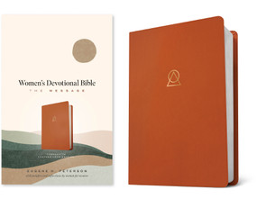 The Message Women's Devotional Bible (Leather-Look, Terracotta) by Eugene H. Peterson, 9781641585521