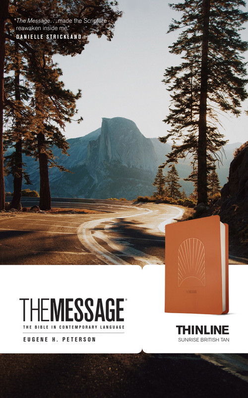 The Message Thinline (Leather-Look, Sunrise British Tan) by Eugene H. Peterson, 9781641585545
