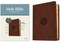 KJV Wide Margin Bible, Filament Enabled (LeatherLike, Dark Brown Medallion, Red Letter) by Tyndale, 9781496479150