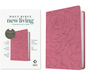 NLT Premium Value Compact Bible, Filament Enabled (LeatherLike, Pink Rose) by New Living Translation, Tyndale, 9781496479280