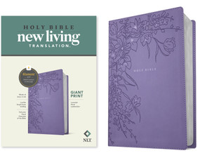 NLT Giant Print Bible, Filament Enabled (LeatherLike, Lavender Floral, Red Letter) by New Living Translation, Tyndale, 9798400509780