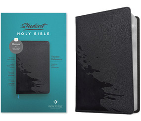 NLT Student Bible, Thinline Reference, Filament Enabled (LeatherLike, Overflow Black, Red Letter) by New Living Translation, Tyndale, 9781496483898