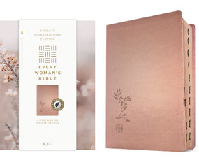 KJV Every Woman's Bible, Filament Enabled (LeatherLike, Rose Gold, Indexed, Red Letter) by Tyndale, Naomi Cramer Overton, 9781496485038