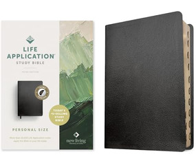 NLT Life Application Study Bible, Third Edition, Personal Size (Bonded Leather, Black, Indexed, Red Letter) by New Living Translation, Tyndale, 9781496485496