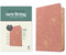 NLT Large Print Thinline Center-Column Reference Bible, Filament Enabled (LeatherLike, Pink Gold Floral, Red Letter) by New Living Translation, Tyndale, 9781496489968
