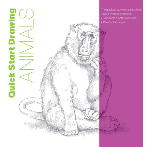 Quick Start Drawing Animals (The quickest way to start drawing! Step-by-step exercises, Traceable starter sketches, Removable pages) by Walter Foster Creative Team, 9781577157397