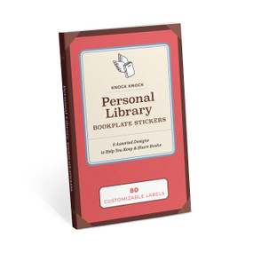 Personal Library Bookplate Stickers by Knock Knock, 9781683495895