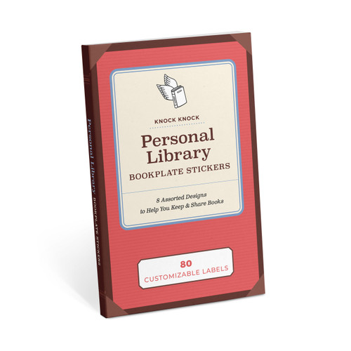 Personal Library Bookplate Stickers by Knock Knock, 9781683495895