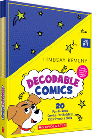 Decodable Comics (Single-Copy Set): 20 Fun-to-Read Comics for Building Kids' Phonics Skills by Lindsay Kemeny, 9798225051976