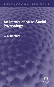 An Introduction to Social Psychology - 9781032914138 by L. L. Bernard, 9781032914138