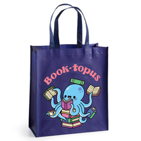 Book-topus Reusable Shopping Bag by Mudpuppy, Rusty Doodle, 9780735386747