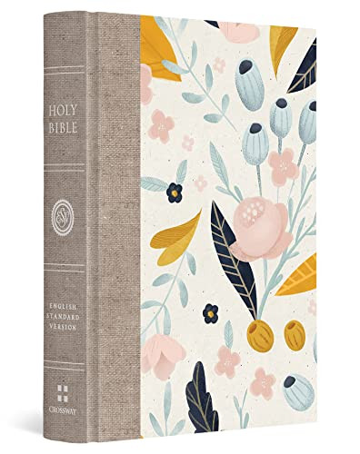 ESV Large Print Compact Bible, Red Letter (Hardcover, Spring Bloom Design) by , 9798874902971