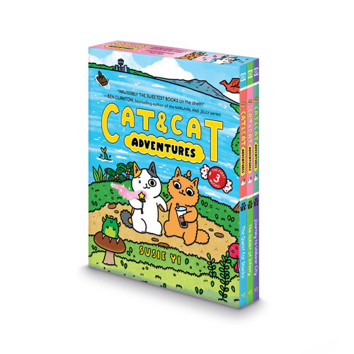 Cat & Cat Adventures #1-3: A Graphic Novel 3-Book Box Set (The Quest for Snacks, The Goblet of Infinity, Journey Into Unibear City) by Susie Yi, Susie Yi, 9780063459984