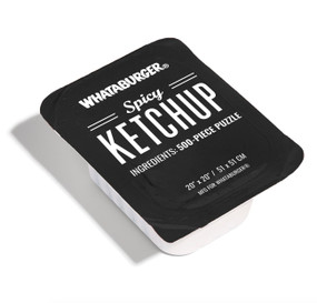 Whataburger Spicy Ketchup Puzzle (500-Piece Puzzle in a Large Collectible Whataburger Dipping Sauce Container) by Blue Star Press, 9781963183085