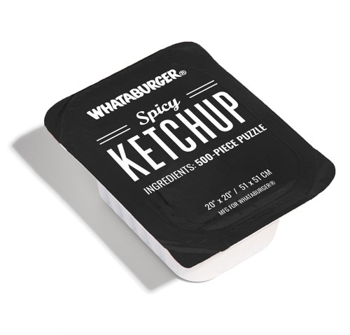 Whataburger Spicy Ketchup Puzzle (500-Piece Puzzle in a Large Collectible Whataburger Dipping Sauce Container) by Blue Star Press, 9781963183085